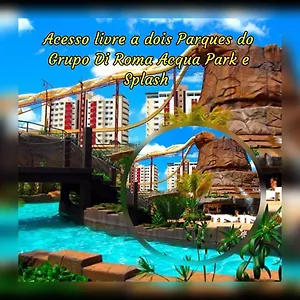 Apartamento Spazzio Di Roma Com Acesso Ao Acqua Park Splash, Caldas Novas